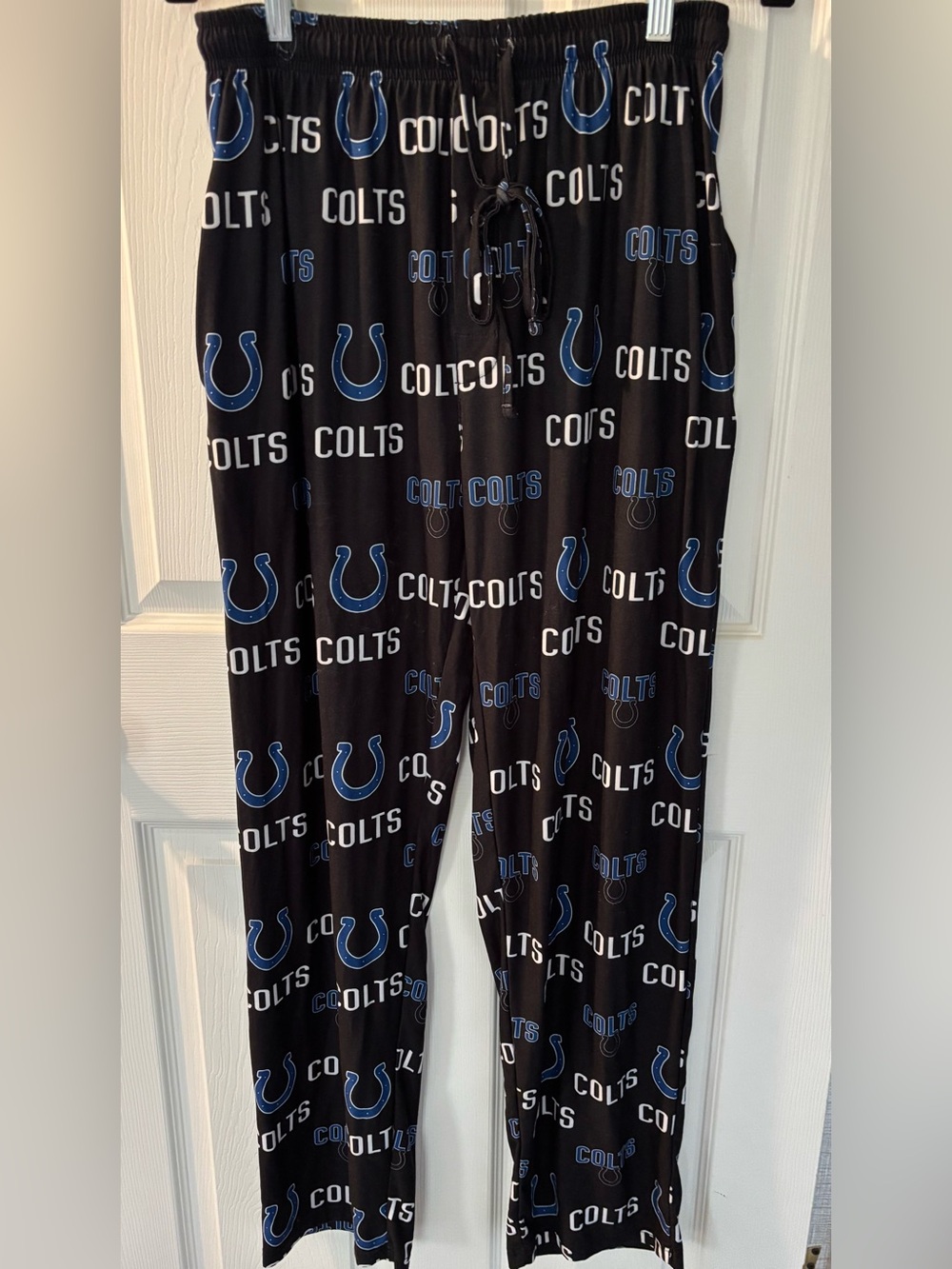NFL Black and Royal Colts Team Apparel Sleepwear Pants